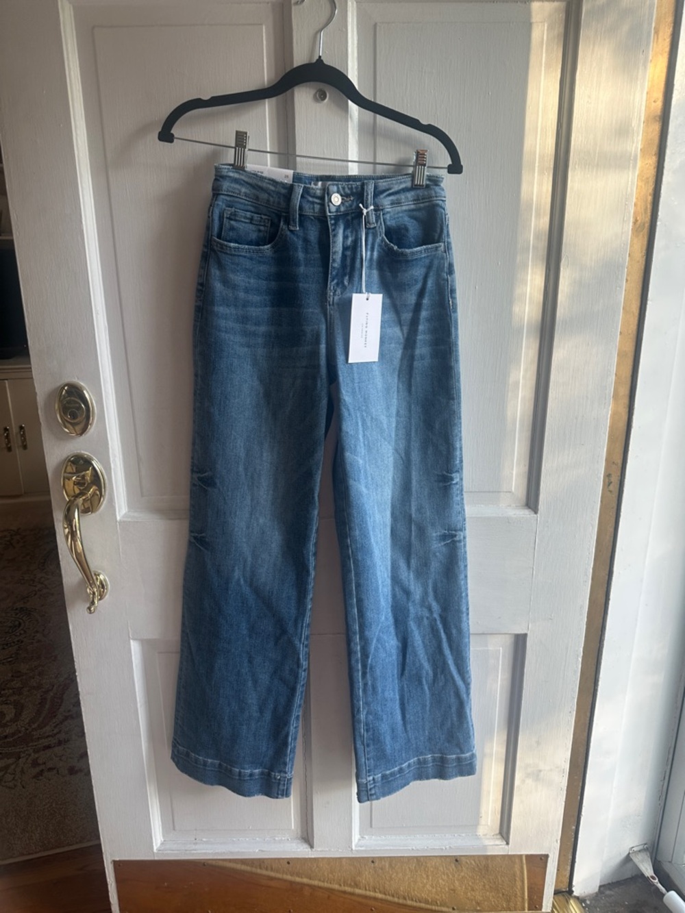 Women’s Wide-Leg Blue Denim Jeans
